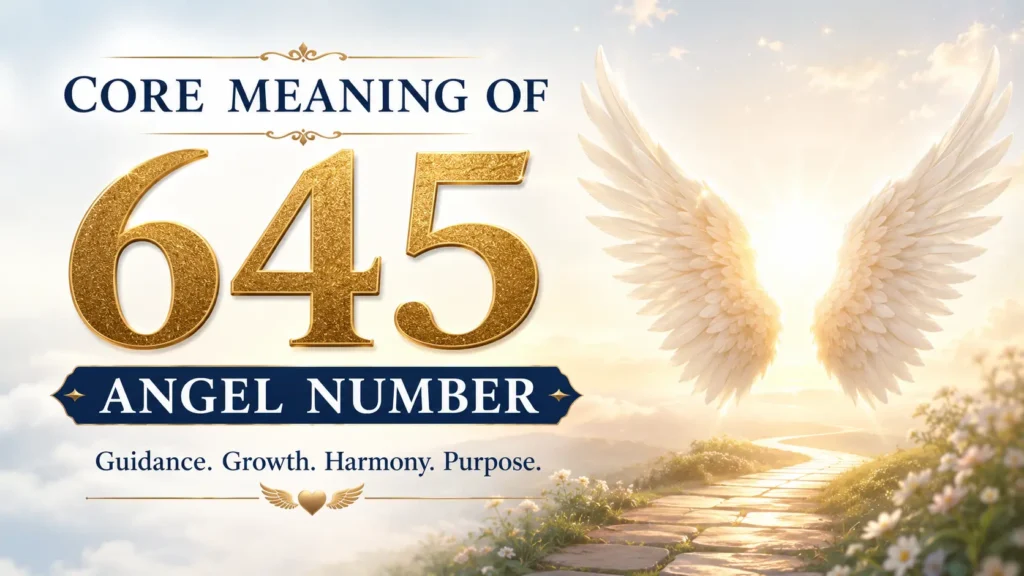 Core Meaning of 645 Angel Number