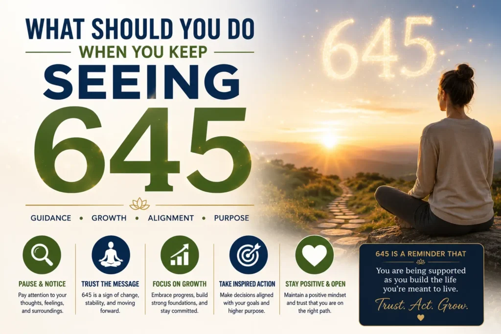 What Should You Do When You Keep Seeing 645?