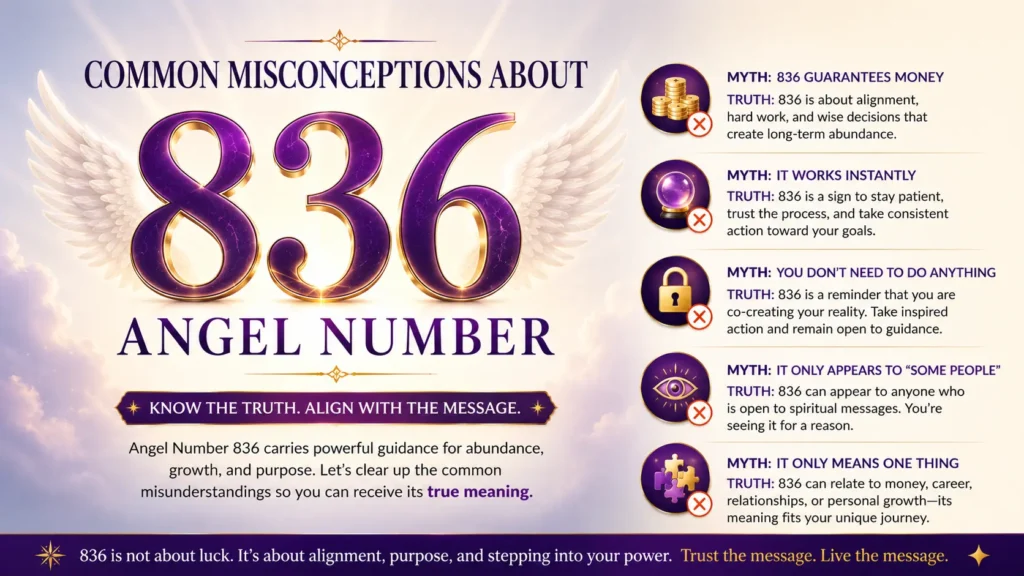 Common Misconceptions About 836 Angel Number