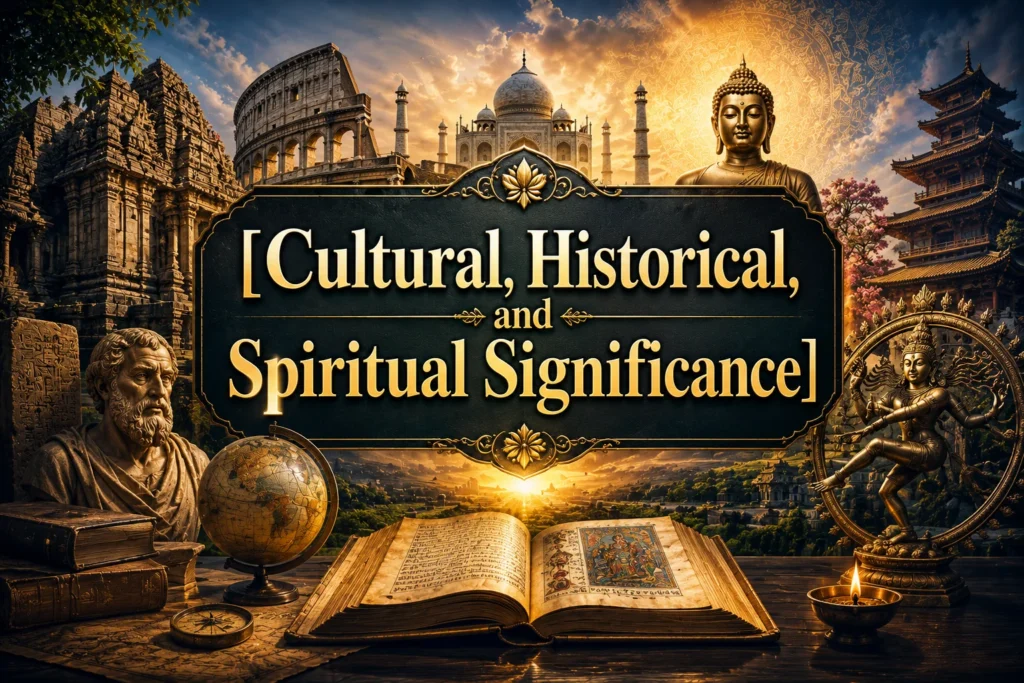 Cultural, Historical, and Spiritual Significance